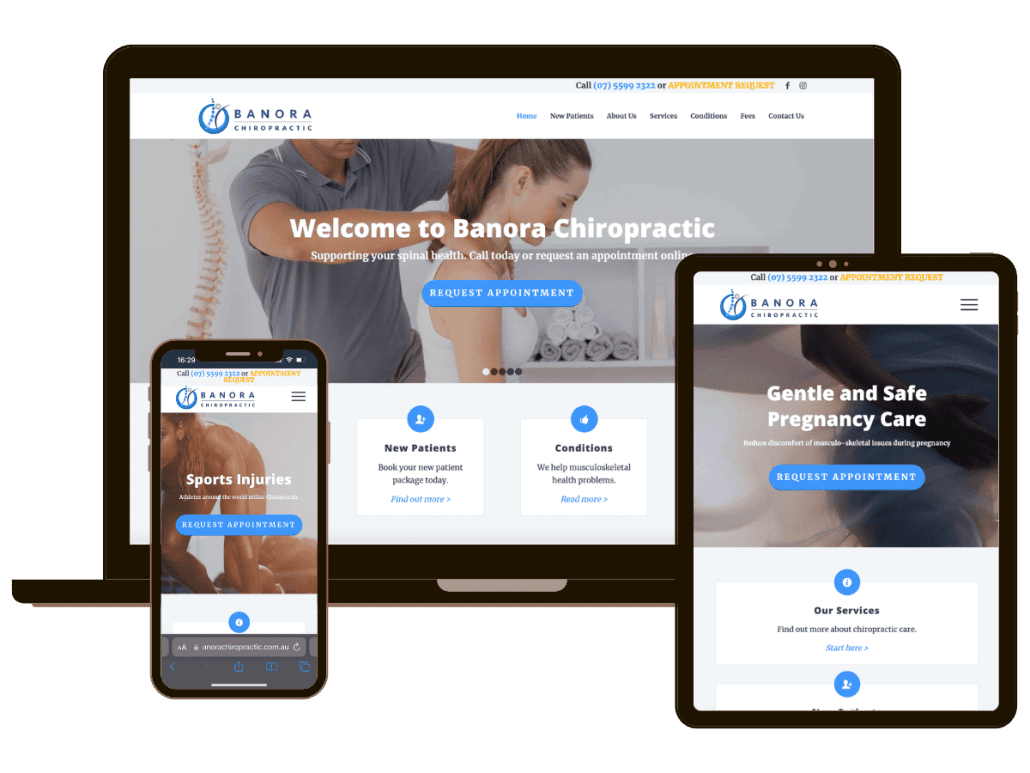 AI chiropractic website converting new patient leads into appointments