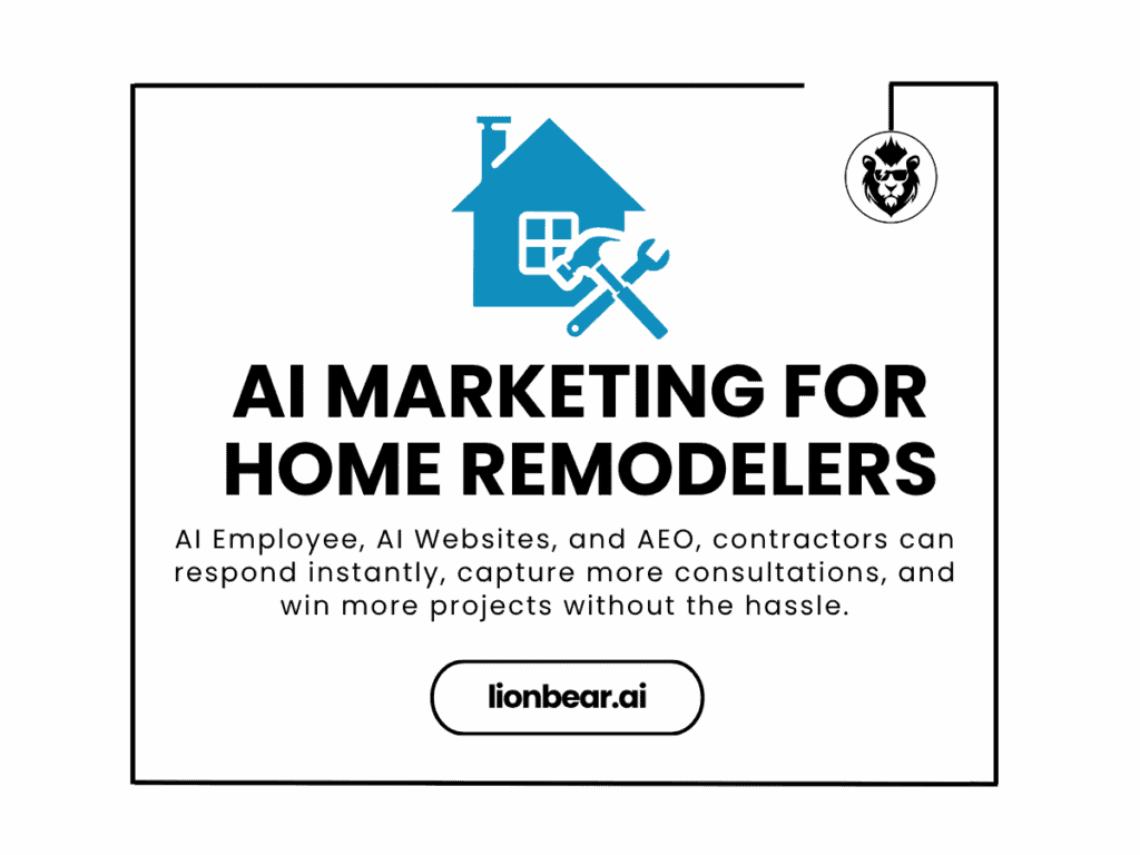 AI marketing automation for home remodelers capturing leads and booking more projects