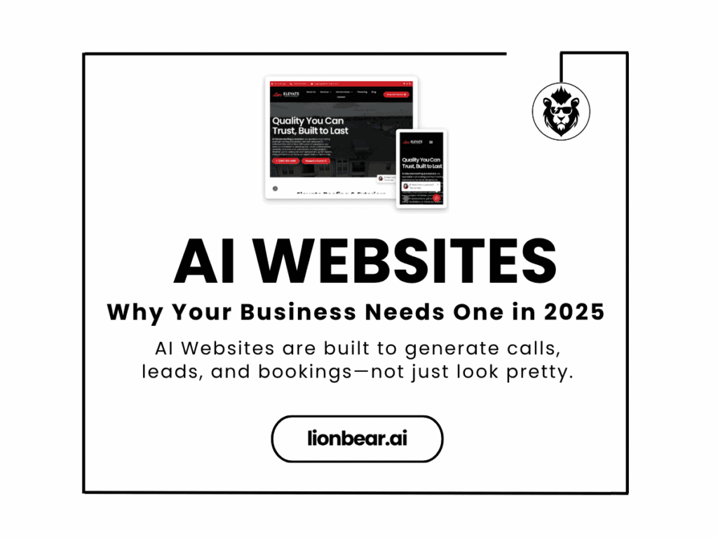 AI Website that converts leads into booked appointments automatically
