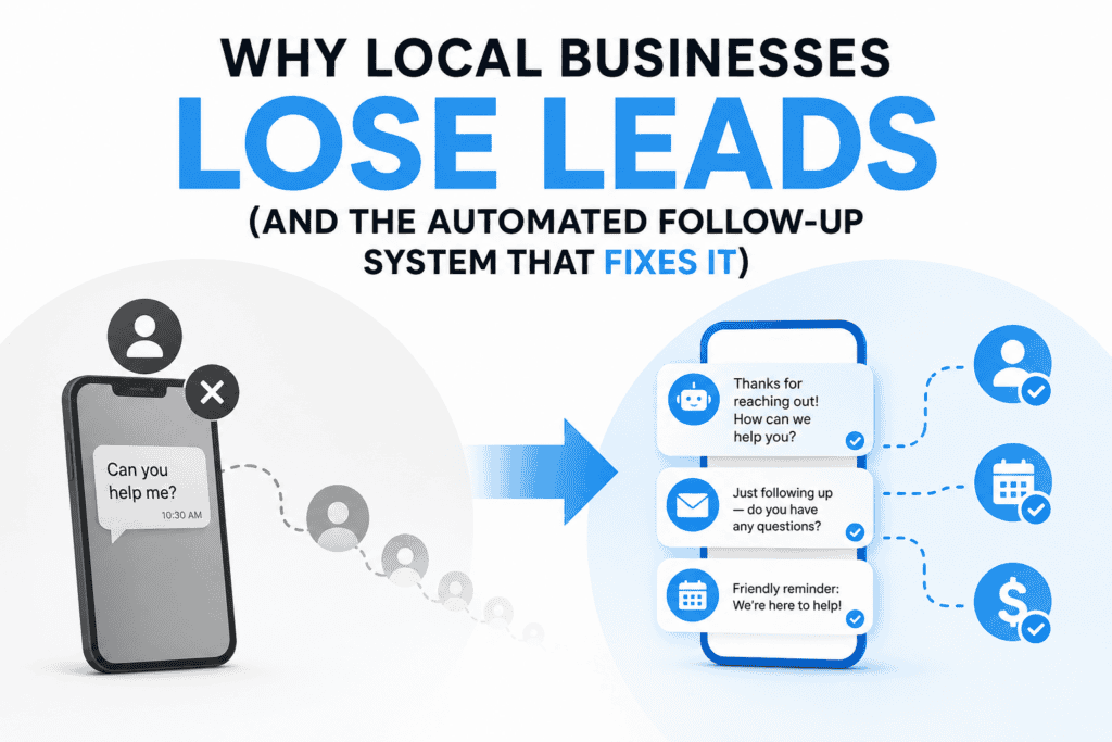 Automated lead follow-up system for local service businesses — instant SMS response and pipeline tracking