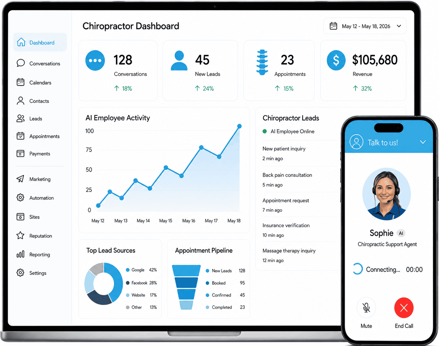AI Marketing Software for Chiropractors — LionBear.ai