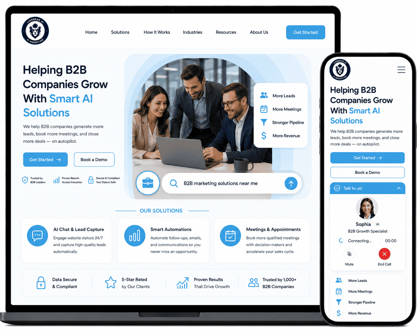 AI Websites for B2B Companies — LionBear.ai