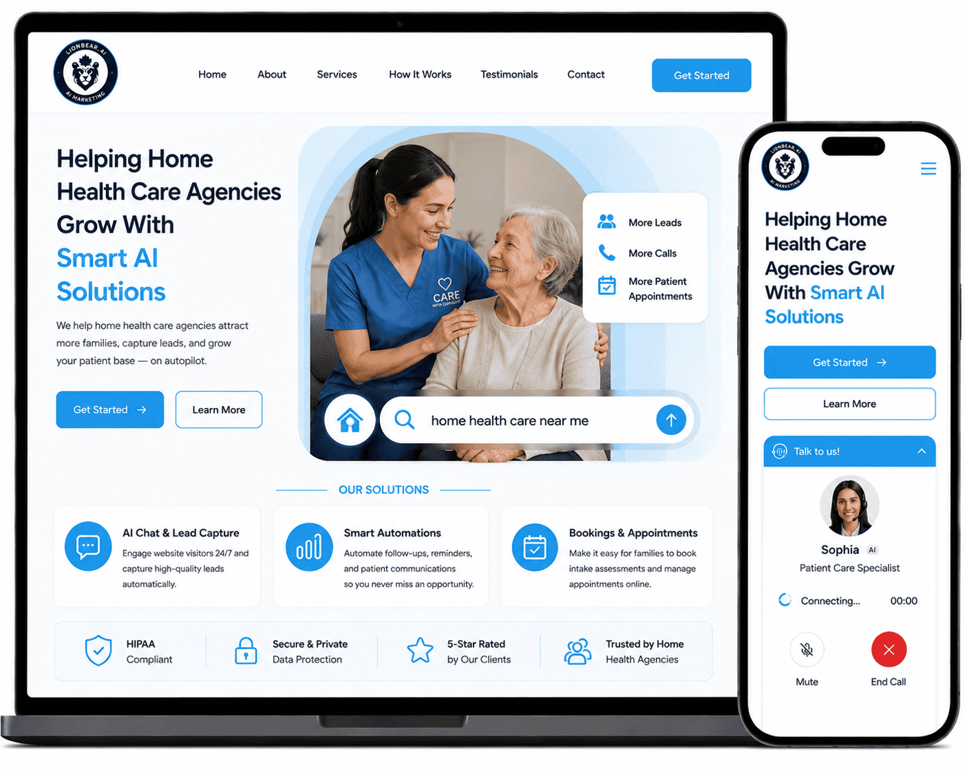 AI Websites for Home Health Agencies — LionBear.ai