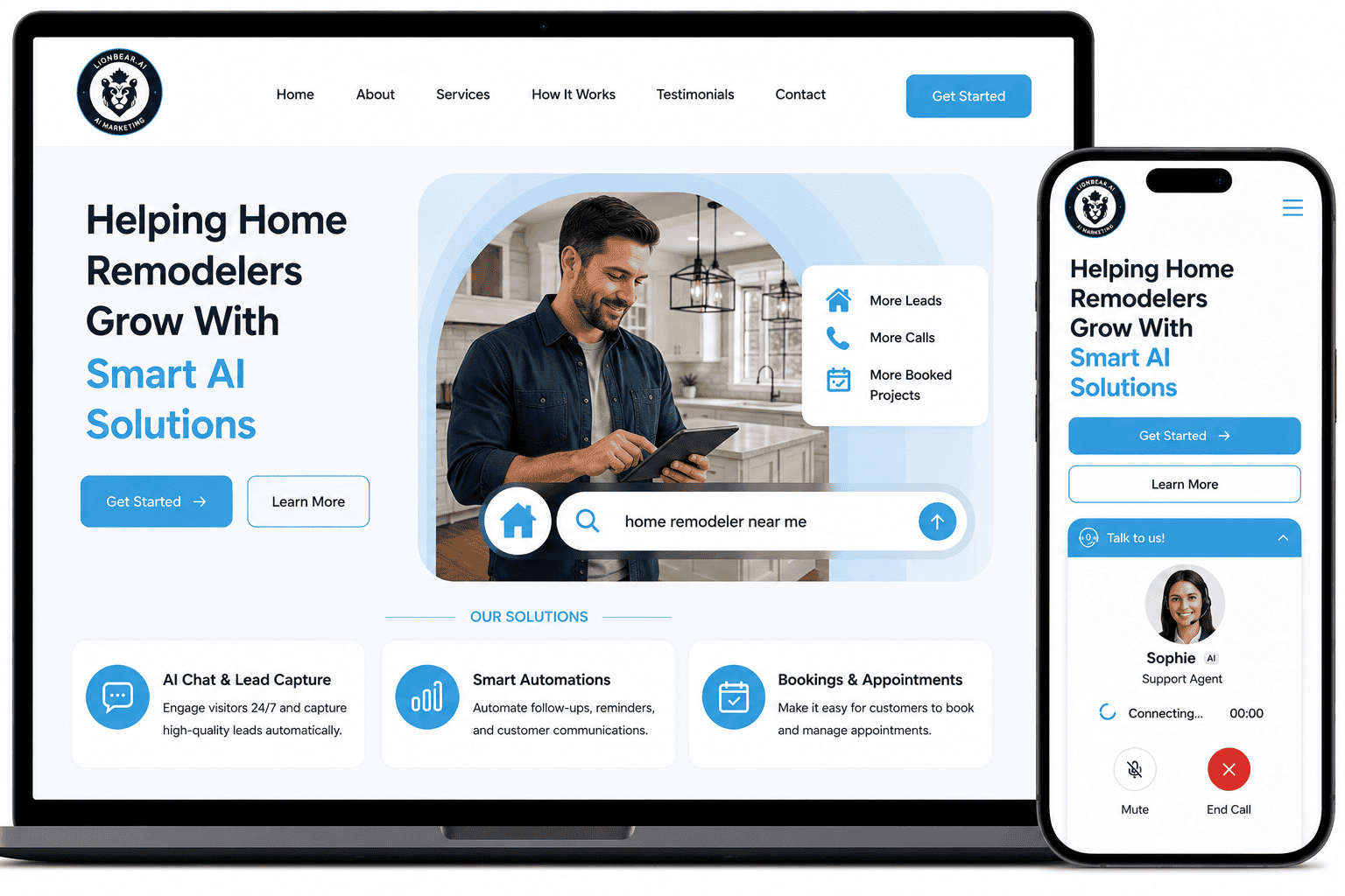 AI Websites for Home Remodelers — LionBear.ai