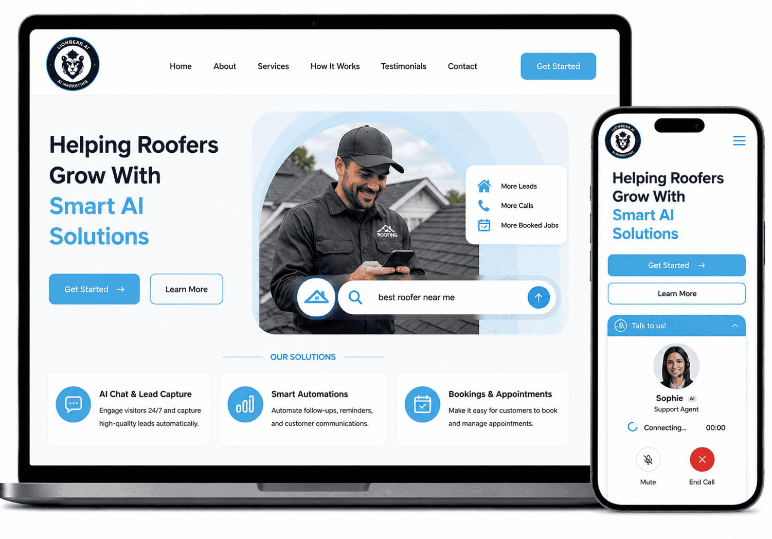AI Websites for Roofers — LionBear.ai