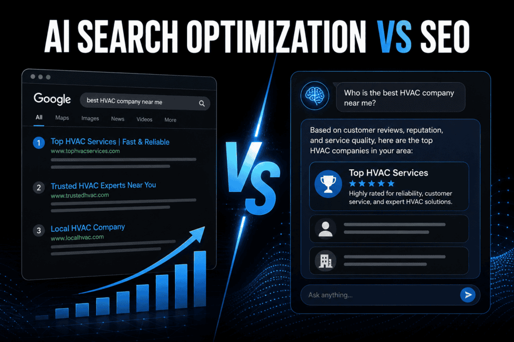 AI Search Optimization vs SEO comparison