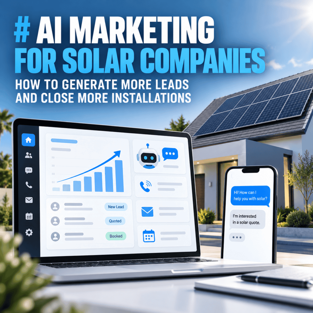 AI Marketing for Solar Companies- How to Generate More Leads and Close More Installations