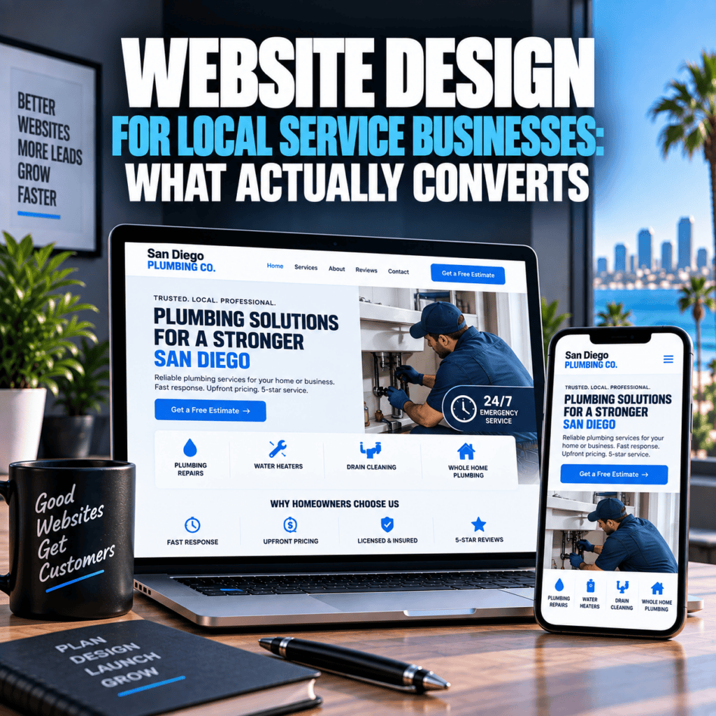 Website Design for Local Service Businesses- What Actually Converts